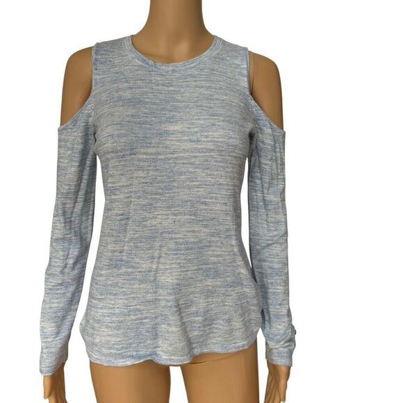 Lilly Pulitzer Lyon Pullover Sunny Shoulder Sweater Lapis Blue Space Dye M - Picture 3 of 9